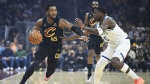 NBA roundup: Cavs rally from 15 down, hand Wolves first loss in OT
